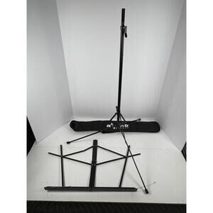 Nomad Black Lightweight Adjustable Transportable Music/Band Stand with Case.